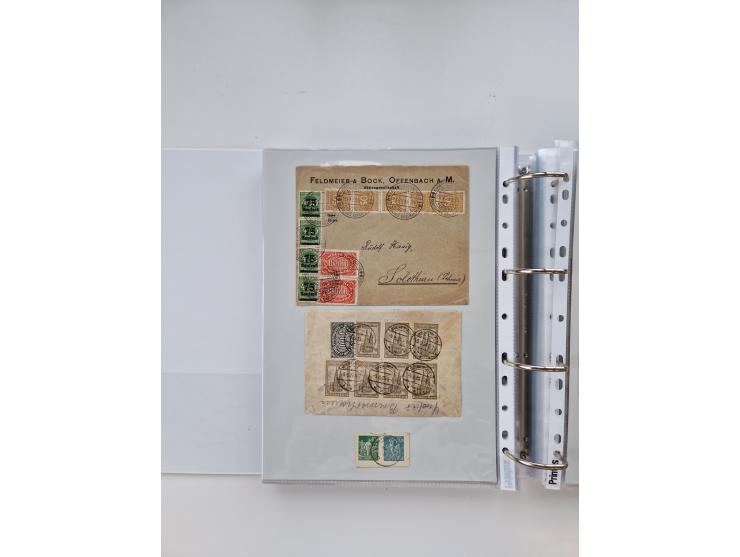 1920/23, umfangreiche Sammlung mit über 4600 Briefen, Karten und Ganzsachen. Dabei interessante Frankaturen, Blockeinheiten, 