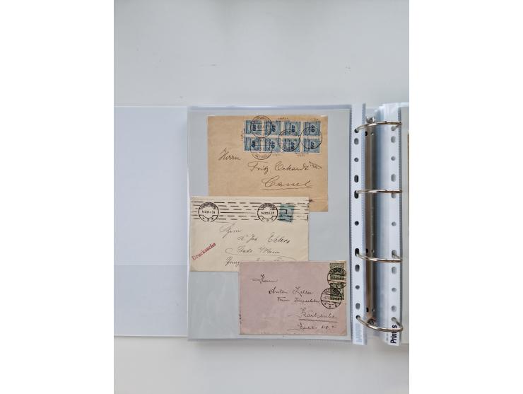 1920/23, umfangreiche Sammlung mit über 4600 Briefen, Karten und Ganzsachen. Dabei interessante Frankaturen, Blockeinheiten, 