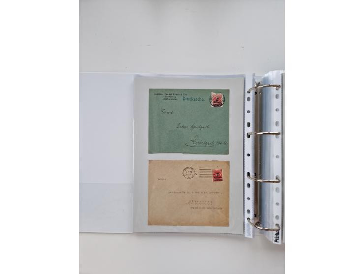 1920/23, umfangreiche Sammlung mit über 4600 Briefen, Karten und Ganzsachen. Dabei interessante Frankaturen, Blockeinheiten, 