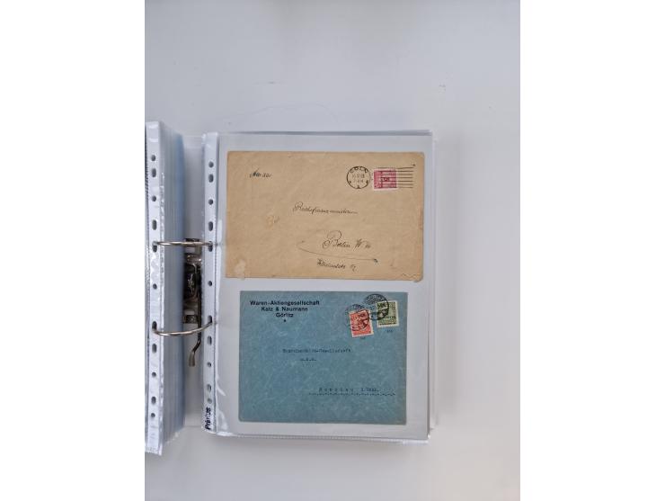 1920/23, umfangreiche Sammlung mit über 4600 Briefen, Karten und Ganzsachen. Dabei interessante Frankaturen, Blockeinheiten, 