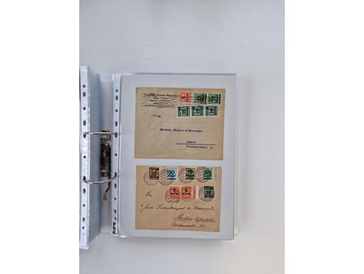 1920/23, umfangreiche Sammlung mit über 4600 Briefen, Karten und Ganzsachen. Dabei interessante Frankaturen, Blockeinheiten, 