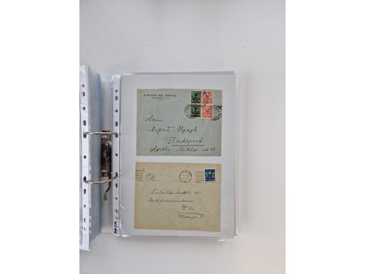 1920/23, umfangreiche Sammlung mit über 4600 Briefen, Karten und Ganzsachen. Dabei interessante Frankaturen, Blockeinheiten, 