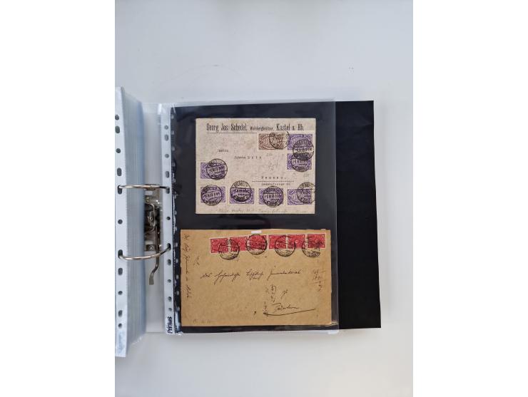 1920/23, umfangreiche Sammlung mit über 4600 Briefen, Karten und Ganzsachen. Dabei interessante Frankaturen, Blockeinheiten, 
