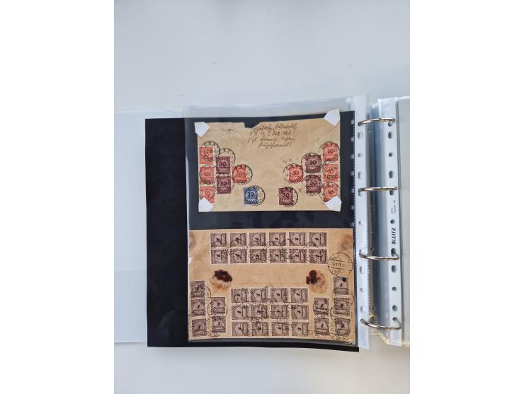 1920/23, umfangreiche Sammlung mit über 4600 Briefen, Karten und Ganzsachen. Dabei interessante Frankaturen, Blockeinheiten, 