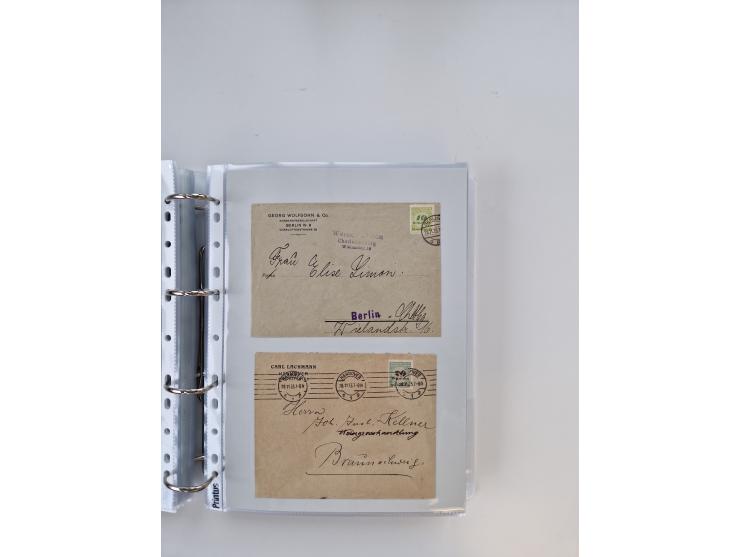 1920/23, umfangreiche Sammlung mit über 4600 Briefen, Karten und Ganzsachen. Dabei interessante Frankaturen, Blockeinheiten, 