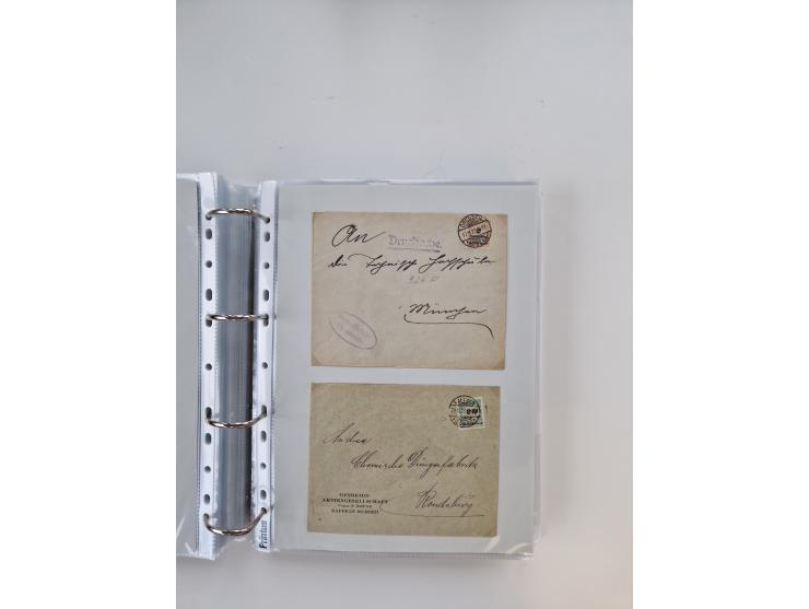 1920/23, umfangreiche Sammlung mit über 4600 Briefen, Karten und Ganzsachen. Dabei interessante Frankaturen, Blockeinheiten, 