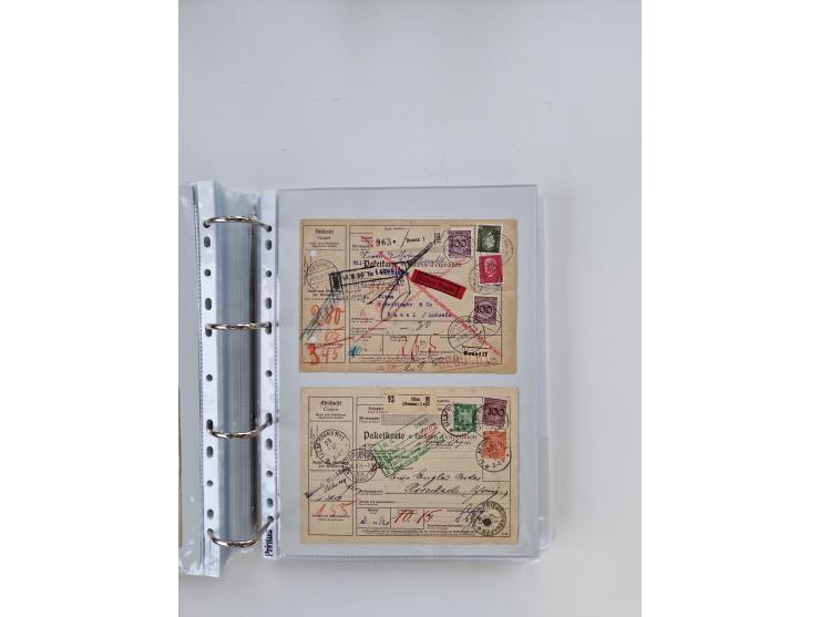 1920/23, umfangreiche Sammlung mit über 4600 Briefen, Karten und Ganzsachen. Dabei interessante Frankaturen, Blockeinheiten, 