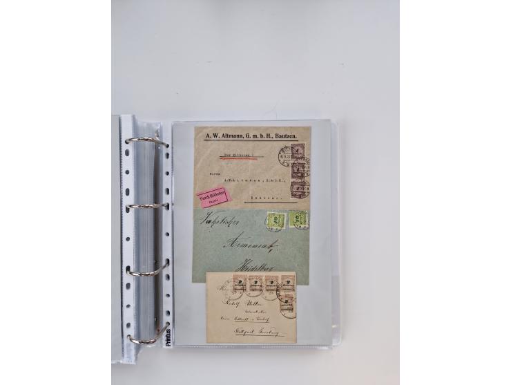 1920/23, umfangreiche Sammlung mit über 4600 Briefen, Karten und Ganzsachen. Dabei interessante Frankaturen, Blockeinheiten, 