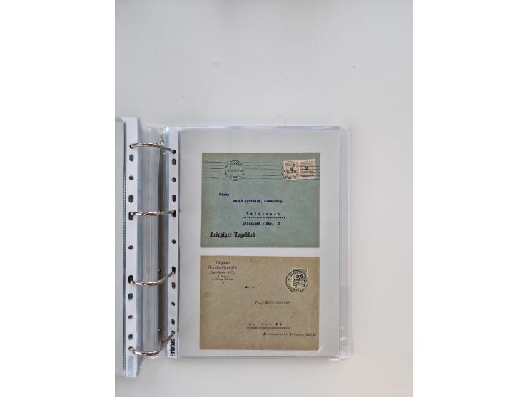 1920/23, umfangreiche Sammlung mit über 4600 Briefen, Karten und Ganzsachen. Dabei interessante Frankaturen, Blockeinheiten, 