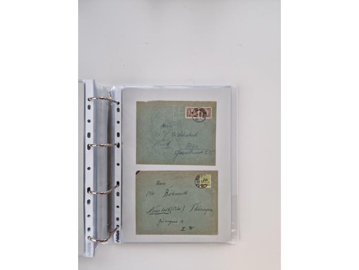 1920/23, umfangreiche Sammlung mit über 4600 Briefen, Karten und Ganzsachen. Dabei interessante Frankaturen, Blockeinheiten, 