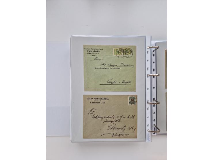 1920/23, umfangreiche Sammlung mit über 4600 Briefen, Karten und Ganzsachen. Dabei interessante Frankaturen, Blockeinheiten, 