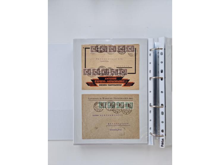 1920/23, umfangreiche Sammlung mit über 4600 Briefen, Karten und Ganzsachen. Dabei interessante Frankaturen, Blockeinheiten, 