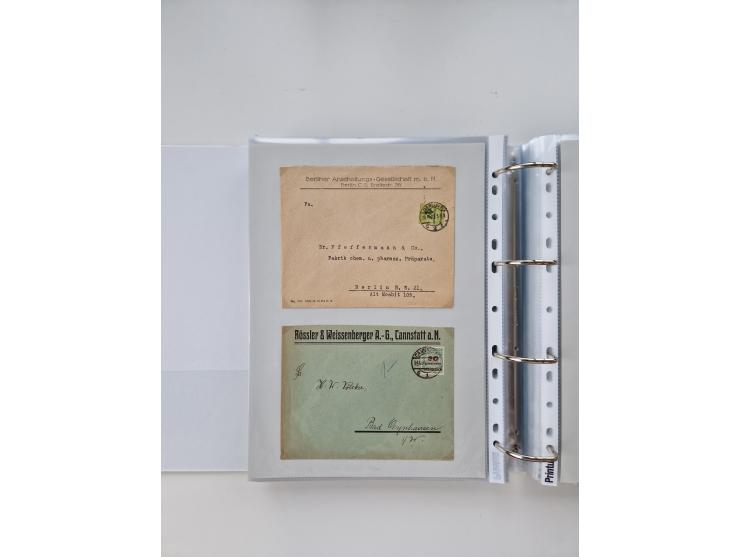 1920/23, umfangreiche Sammlung mit über 4600 Briefen, Karten und Ganzsachen. Dabei interessante Frankaturen, Blockeinheiten, 