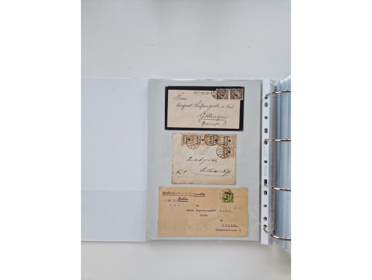 1920/23, umfangreiche Sammlung mit über 4600 Briefen, Karten und Ganzsachen. Dabei interessante Frankaturen, Blockeinheiten, 