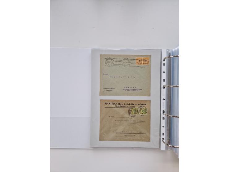 1920/23, umfangreiche Sammlung mit über 4600 Briefen, Karten und Ganzsachen. Dabei interessante Frankaturen, Blockeinheiten, 