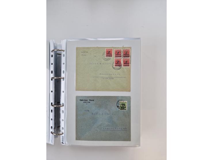 1920/23, umfangreiche Sammlung mit über 4600 Briefen, Karten und Ganzsachen. Dabei interessante Frankaturen, Blockeinheiten, 
