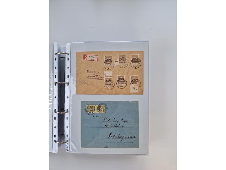 1920/23, umfangreiche Sammlung mit über 4600 Briefen, Karten und Ganzsachen. Dabei interessante Frankaturen, Blockeinheiten, 
