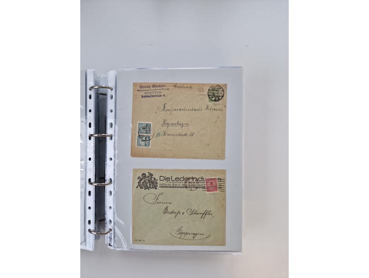 1920/23, umfangreiche Sammlung mit über 4600 Briefen, Karten und Ganzsachen. Dabei interessante Frankaturen, Blockeinheiten, 