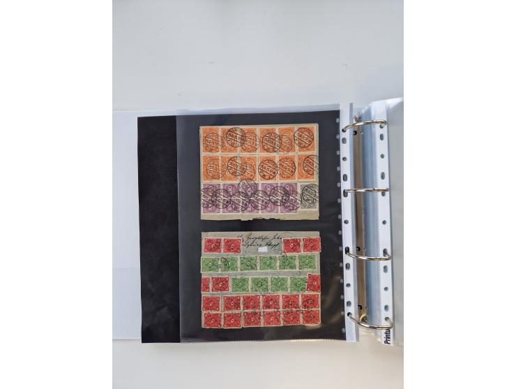 1920/23, umfangreiche Sammlung mit über 4600 Briefen, Karten und Ganzsachen. Dabei interessante Frankaturen, Blockeinheiten, 