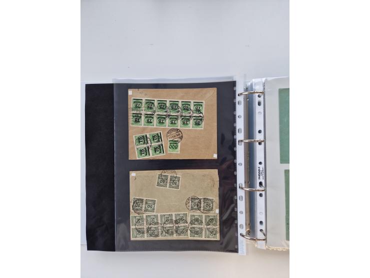 1920/23, umfangreiche Sammlung mit über 4600 Briefen, Karten und Ganzsachen. Dabei interessante Frankaturen, Blockeinheiten, 