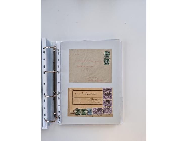 1920/23, umfangreiche Sammlung mit über 4600 Briefen, Karten und Ganzsachen. Dabei interessante Frankaturen, Blockeinheiten, 