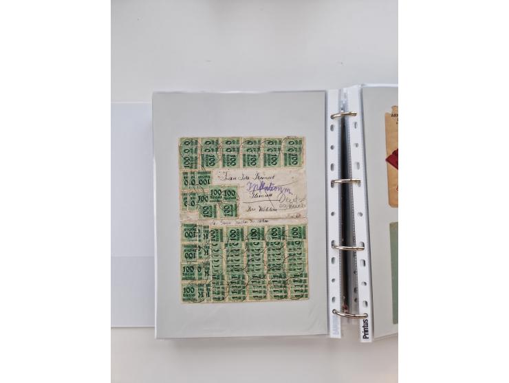 1920/23, umfangreiche Sammlung mit über 4600 Briefen, Karten und Ganzsachen. Dabei interessante Frankaturen, Blockeinheiten, 