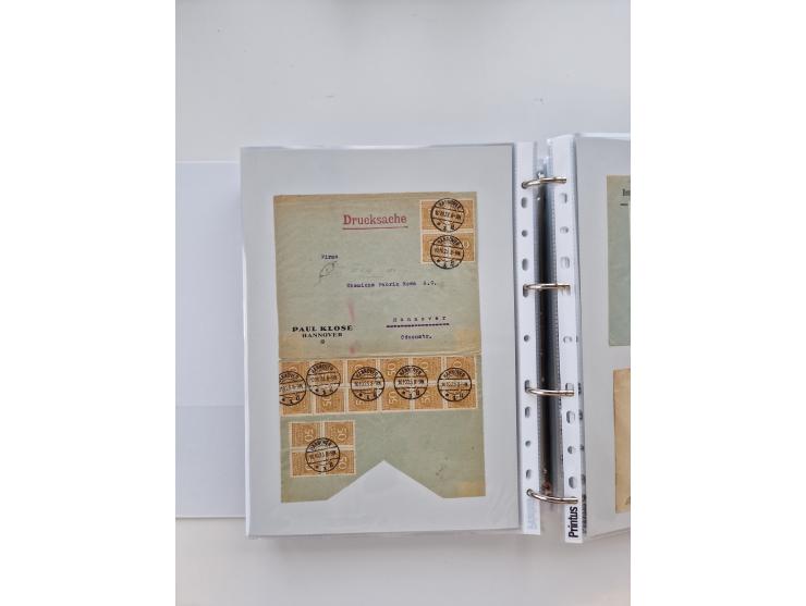 1920/23, umfangreiche Sammlung mit über 4600 Briefen, Karten und Ganzsachen. Dabei interessante Frankaturen, Blockeinheiten, 
