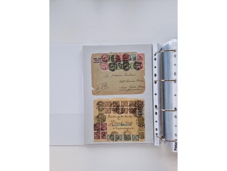 1920/23, umfangreiche Sammlung mit über 4600 Briefen, Karten und Ganzsachen. Dabei interessante Frankaturen, Blockeinheiten, 