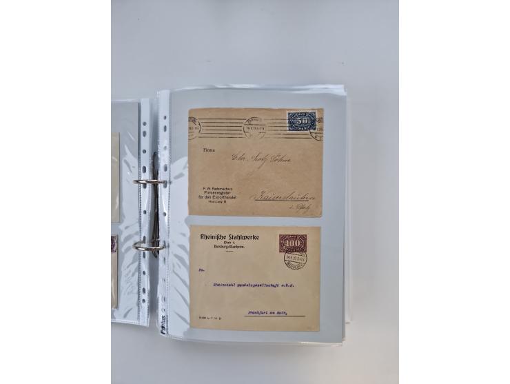 1920/23, umfangreiche Sammlung mit über 4600 Briefen, Karten und Ganzsachen. Dabei interessante Frankaturen, Blockeinheiten, 