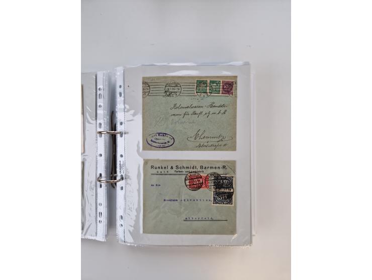 1920/23, umfangreiche Sammlung mit über 4600 Briefen, Karten und Ganzsachen. Dabei interessante Frankaturen, Blockeinheiten, 