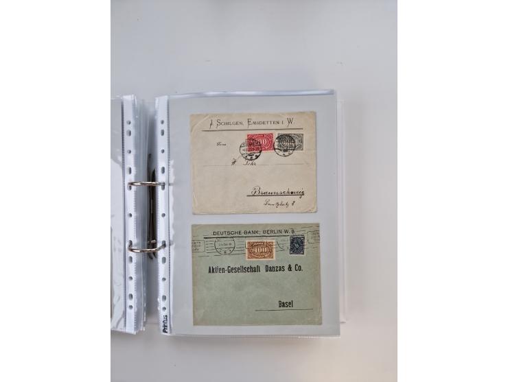 1920/23, umfangreiche Sammlung mit über 4600 Briefen, Karten und Ganzsachen. Dabei interessante Frankaturen, Blockeinheiten, 