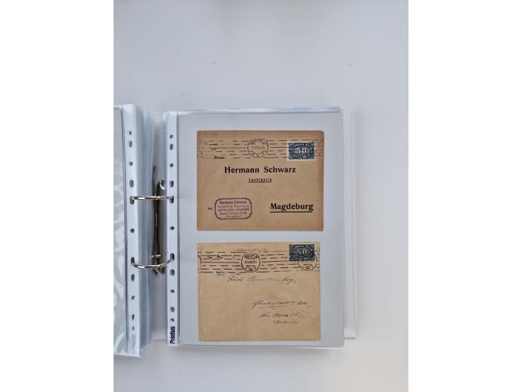 1920/23, umfangreiche Sammlung mit über 4600 Briefen, Karten und Ganzsachen. Dabei interessante Frankaturen, Blockeinheiten, 