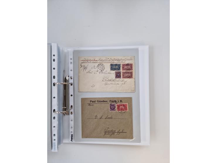 1920/23, umfangreiche Sammlung mit über 4600 Briefen, Karten und Ganzsachen. Dabei interessante Frankaturen, Blockeinheiten, 
