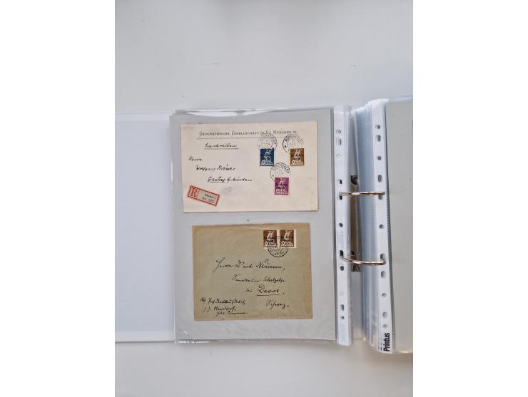 1920/23, umfangreiche Sammlung mit über 4600 Briefen, Karten und Ganzsachen. Dabei interessante Frankaturen, Blockeinheiten, 