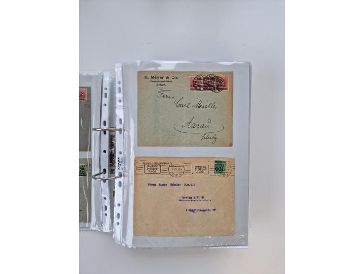 1920/23, umfangreiche Sammlung mit über 4600 Briefen, Karten und Ganzsachen. Dabei interessante Frankaturen, Blockeinheiten, 