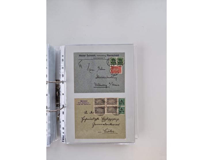 1920/23, umfangreiche Sammlung mit über 4600 Briefen, Karten und Ganzsachen. Dabei interessante Frankaturen, Blockeinheiten, 
