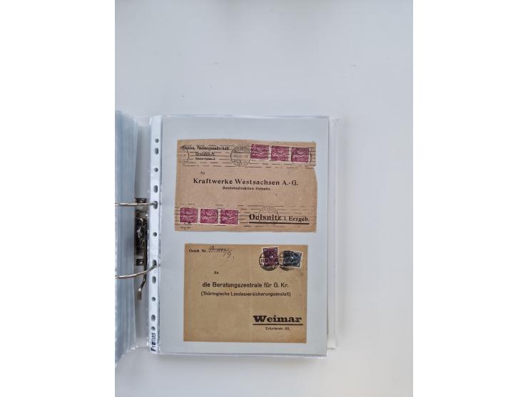 1920/23, umfangreiche Sammlung mit über 4600 Briefen, Karten und Ganzsachen. Dabei interessante Frankaturen, Blockeinheiten, 