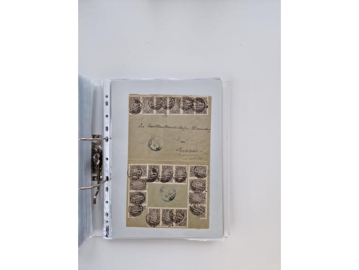 1920/23, umfangreiche Sammlung mit über 4600 Briefen, Karten und Ganzsachen. Dabei interessante Frankaturen, Blockeinheiten, 