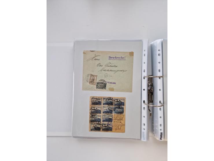 1920/23, umfangreiche Sammlung mit über 4600 Briefen, Karten und Ganzsachen. Dabei interessante Frankaturen, Blockeinheiten, 