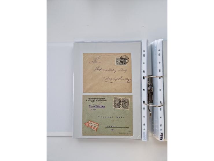 1920/23, umfangreiche Sammlung mit über 4600 Briefen, Karten und Ganzsachen. Dabei interessante Frankaturen, Blockeinheiten, 
