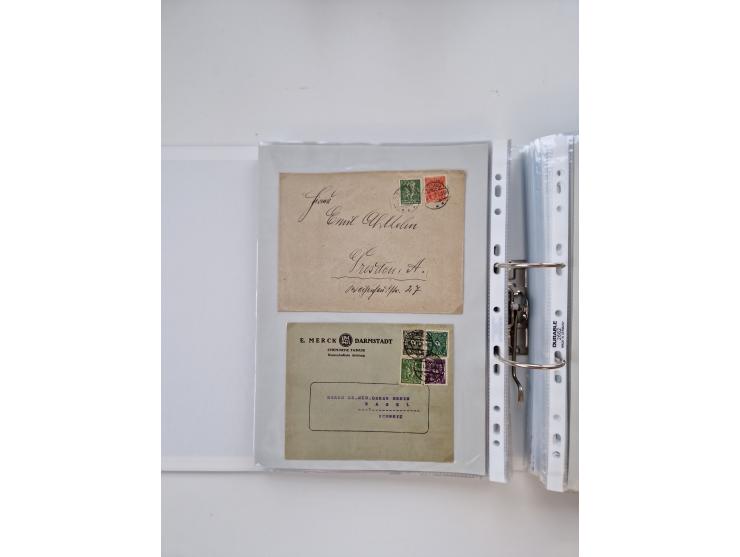 1920/23, umfangreiche Sammlung mit über 4600 Briefen, Karten und Ganzsachen. Dabei interessante Frankaturen, Blockeinheiten, 