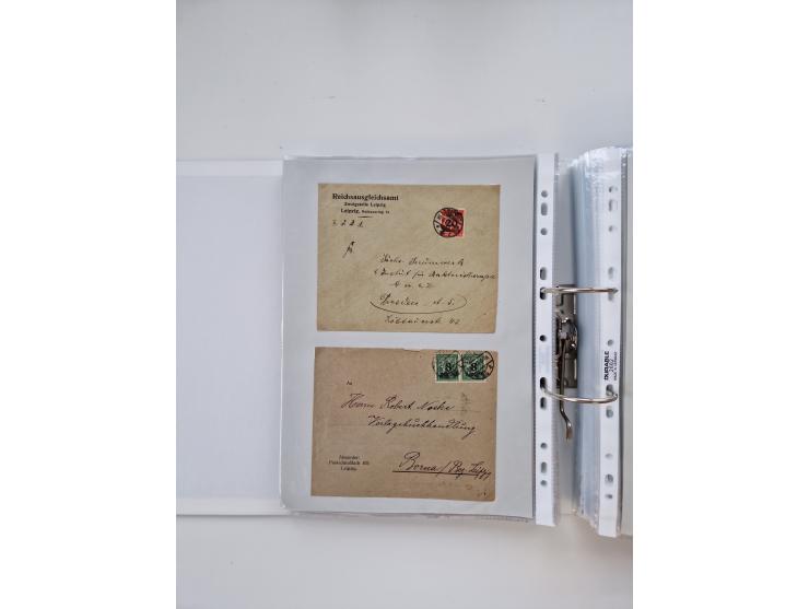 1920/23, umfangreiche Sammlung mit über 4600 Briefen, Karten und Ganzsachen. Dabei interessante Frankaturen, Blockeinheiten, 
