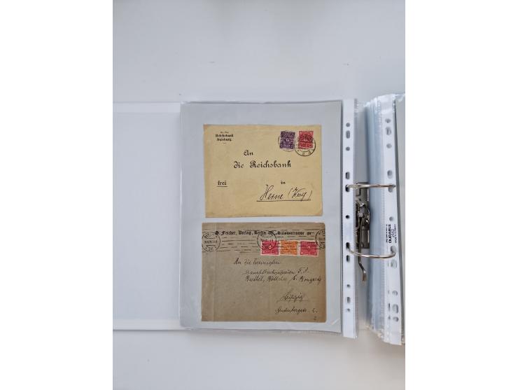 1920/23, umfangreiche Sammlung mit über 4600 Briefen, Karten und Ganzsachen. Dabei interessante Frankaturen, Blockeinheiten, 
