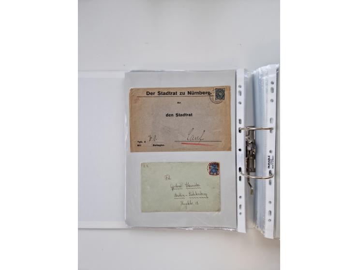 1920/23, umfangreiche Sammlung mit über 4600 Briefen, Karten und Ganzsachen. Dabei interessante Frankaturen, Blockeinheiten, 