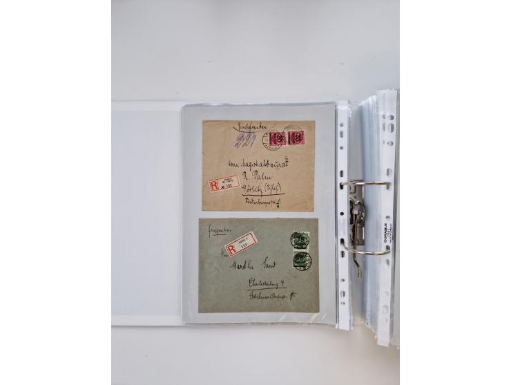 1920/23, umfangreiche Sammlung mit über 4600 Briefen, Karten und Ganzsachen. Dabei interessante Frankaturen, Blockeinheiten, 