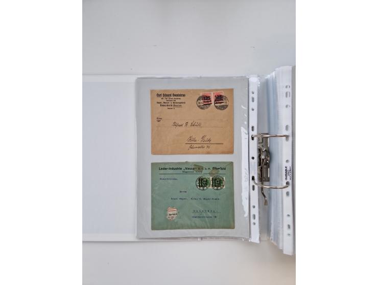 1920/23, umfangreiche Sammlung mit über 4600 Briefen, Karten und Ganzsachen. Dabei interessante Frankaturen, Blockeinheiten, 