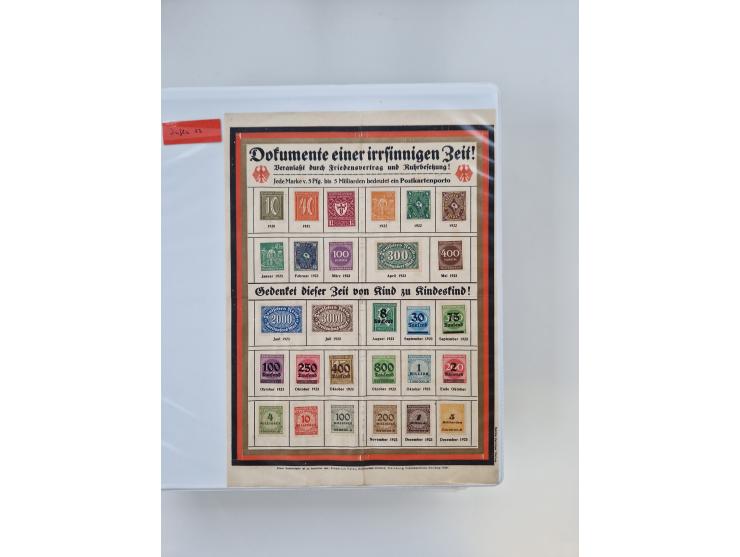 1920/23, umfangreiche Sammlung mit über 4600 Briefen, Karten und Ganzsachen. Dabei interessante Frankaturen, Blockeinheiten, 