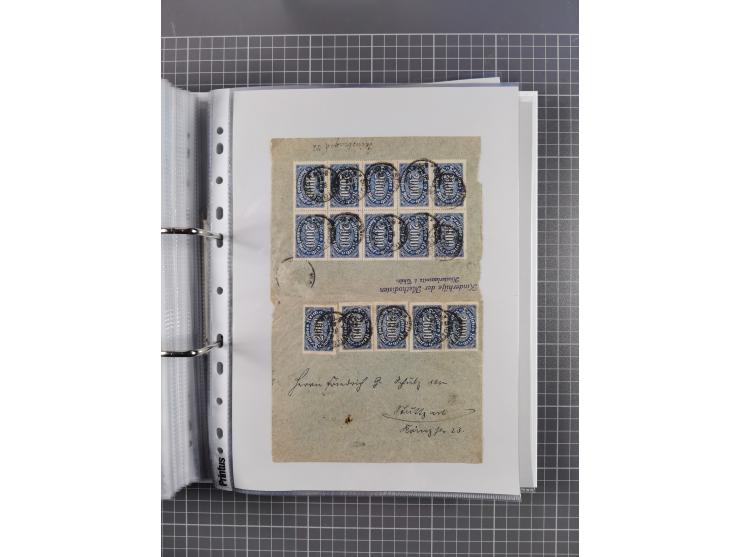 1920/23, interessante Sammlung mit ca. 570 Briefen, Karten und Ganzsachen inkl. Dienstmarken. Dabei Einzel- und Mehrfachfrank