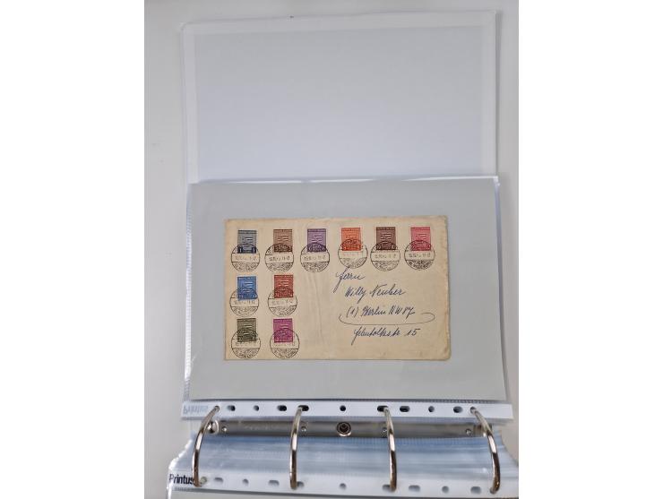 1945/49, umfangreiche Sammlung mit geschätzt 800-900 Briefen, Karten und Ganzsachen. Dabei viele R-Briefe und Satzbriefe, Bed