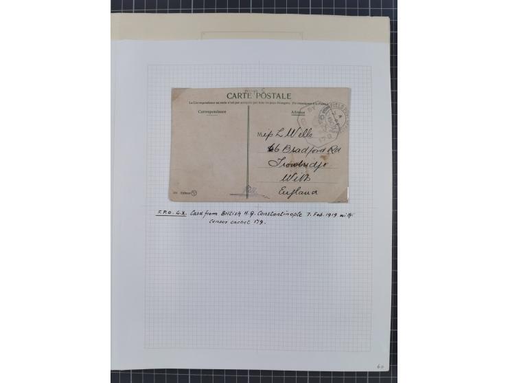 1914/18, 70+ covers of APO and FPO covers, 1916/18 covers/cards from British Army in Salonika incl. registered usage, 1921/23